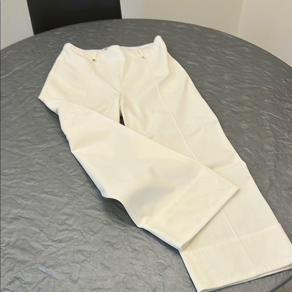 Lysse Off-White Pull On  Cropped Pants